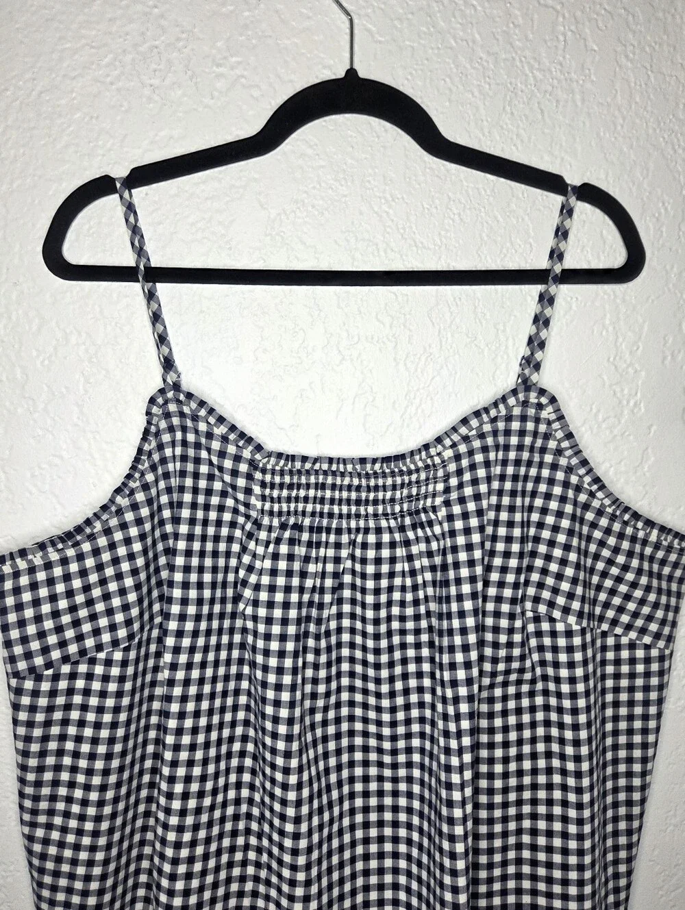 Draper James X Lands' End Pajama Cami Top Gingham Spaghetti Strap Size 2X NwT